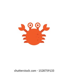 Crab cartoon vector,icon on a white background