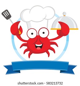 Crab chef cartoon
