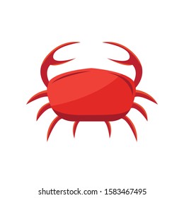 Crab clip art design vector illustration image
