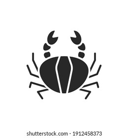 Crab color line icon. Pictogram for web page, mobile app, promo. Editable stroke.
