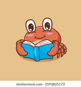 Crab
Cute crab reading vector children's illustration Q edition vector cartoon illustration