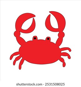 crab with its distinctive red color