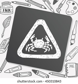 Crab doodle