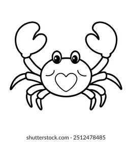 Crab Drawing Design Vector Illustration Clipart Eps