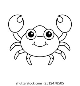 Crab Drawing Design Vector Illustration Clipart Eps