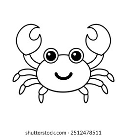 Crab Drawing Design Vector Illustration Clipart Eps