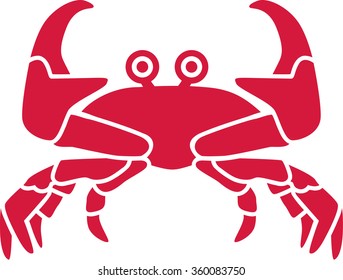 Crab with eyes