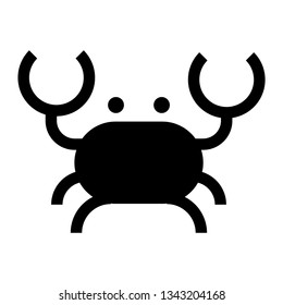 crab favorites icon vector