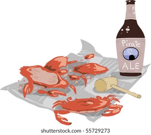 Crab Feast - Vector