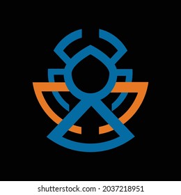 Crab Fish Logo Vector Illustration