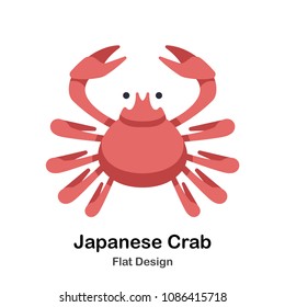 Crab flat illustration