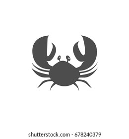 Crab flat vector icon