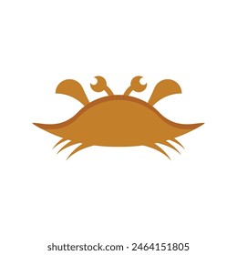 crab food logo design vector.