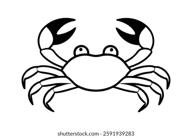 A crab head vector illustration 