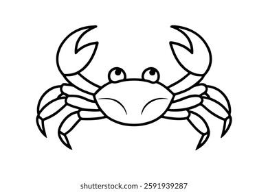 A crab head vector illustration 