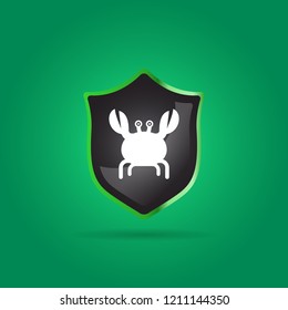 crab icon. animal sign