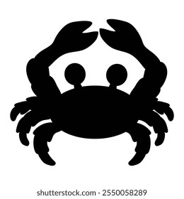 Crab Icon for Beach and Marine Life Design