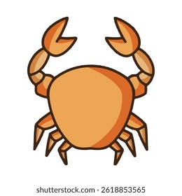 crab icon with colored style