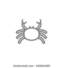 Crab icon. Element of beach holiday icon. Thin line icon for website design and development, app development. Premium icon