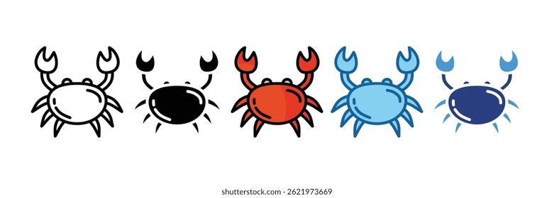Crab Icon Element For Design