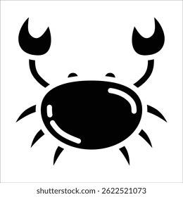 Crab Icon Element For Design