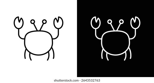 Crab icon. Graphic Design vector icon. Ui Ux Icons