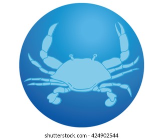 Crab icon. Crab Illustration.