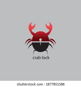 crab icon illustration color  logo creative design vector