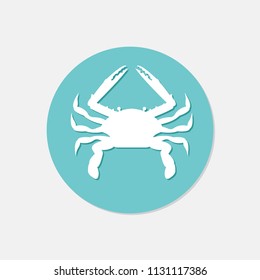 Crab icon illustration isolated vector sign symbol