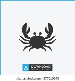 crab icon illustration isolated vector sign symbol