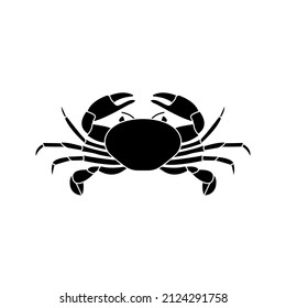 Crab Icon. Isolated crab on blank background. Vector illustration