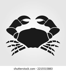 Crab icon isolated on white background