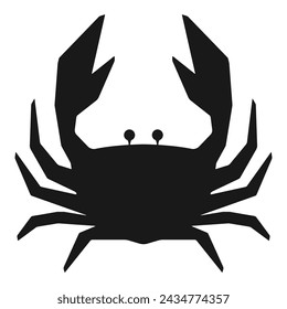 Crab icon isolated on white background