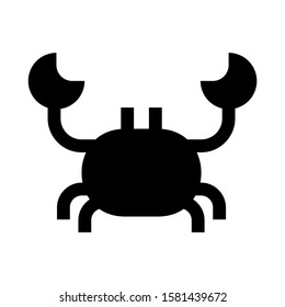 crab icon isolated sign symbol vector illustration - high quality black style vector icons
