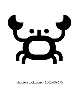 crab icon isolated sign symbol vector illustration - high quality black style vector icons

