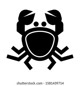 crab icon isolated sign symbol vector illustration - high quality black style vector icons
