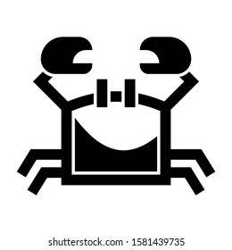 crab icon isolated sign symbol vector illustration - high quality black style vector icons

