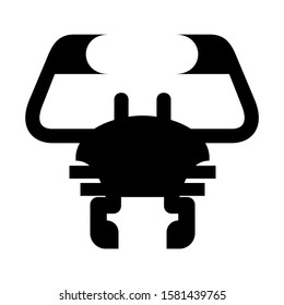 crab icon isolated sign symbol vector illustration - high quality black style vector icons
