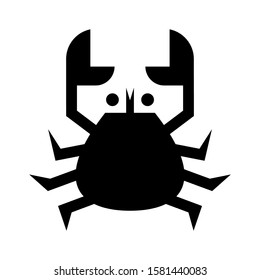 crab icon isolated sign symbol vector illustration - high quality black style vector icons
