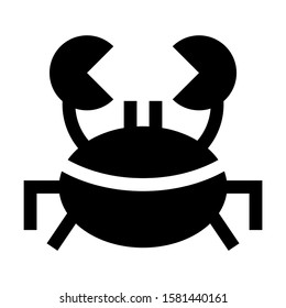 crab icon isolated sign symbol vector illustration - high quality black style vector icons
