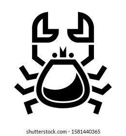 crab icon isolated sign symbol vector illustration - high quality black style vector icons
