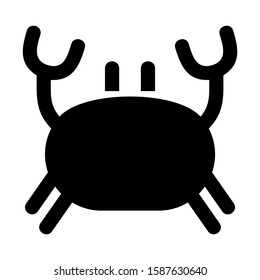 crab icon isolated sign symbol vector illustration - high quality black style vector icons
