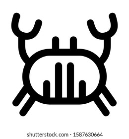crab icon isolated sign symbol vector illustration - high quality black style vector icons
