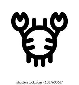crab icon isolated sign symbol vector illustration - high quality black style vector icons
