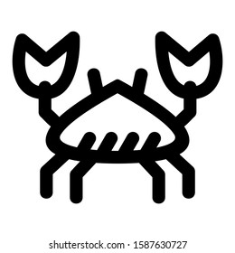 crab icon isolated sign symbol vector illustration - high quality black style vector icons

