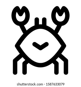 crab icon isolated sign symbol vector illustration - high quality black style vector icons
