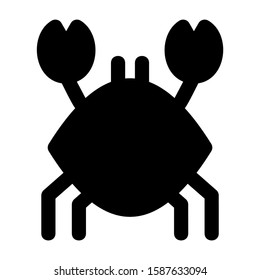 crab icon isolated sign symbol vector illustration - high quality black style vector icons
