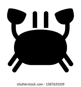 crab icon isolated sign symbol vector illustration - high quality black style vector icons

