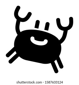 crab icon isolated sign symbol vector illustration - high quality black style vector icons
