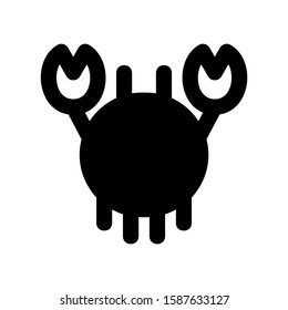 crab icon isolated sign symbol vector illustration - high quality black style vector icons
